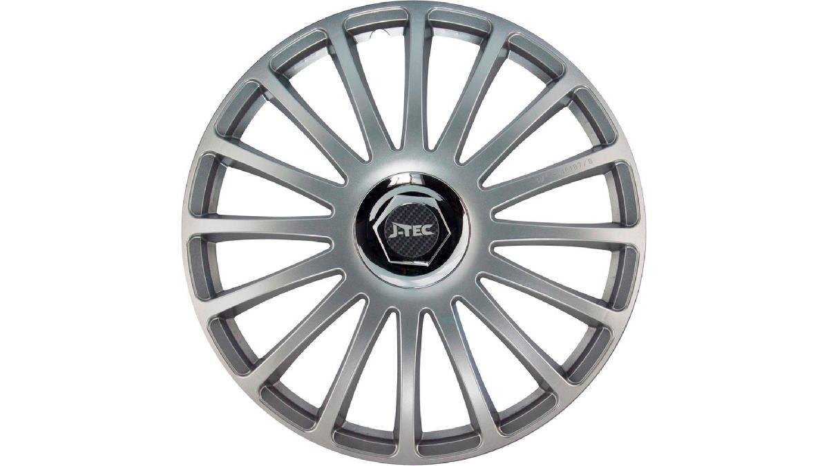 Jeu+d%27enjoliveurs+J-Tec+Grand+Prix+SR+15+pouces+argent+%2B+anneau+chrom%C3%A9